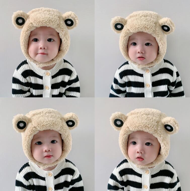 「2023秋冬」子供用★帽子★ベビー★耳カバー★男女兼用★無地★可愛い★防寒★4色