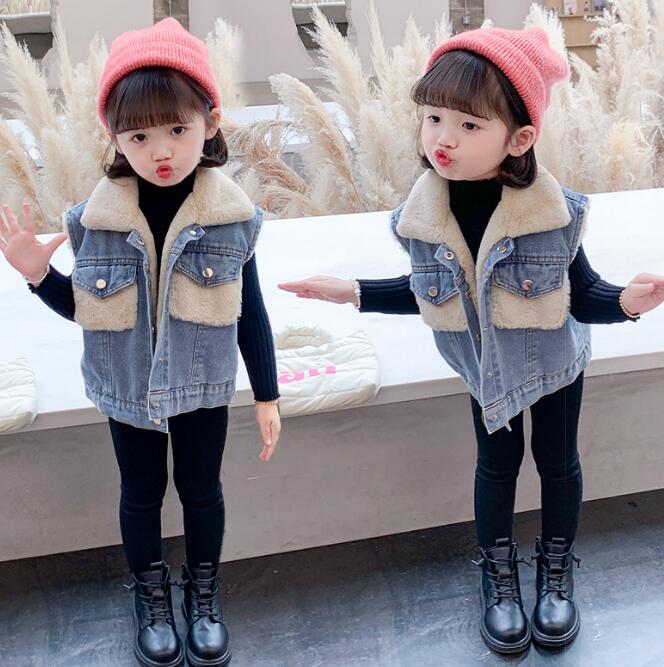 「2023秋冬」子供服★厚手★チョッキ★ベスト★トップス★韓国風子供服★キッズ★80-120CM