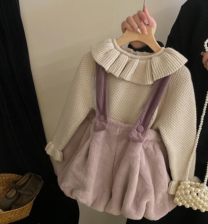 2023秋冬★子供服　セーター&サロペットズボン分けて販売★90-140cm★