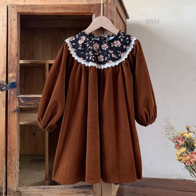 2023★春秋新作★韓国風子供服★ワンピース★2色90-130CM