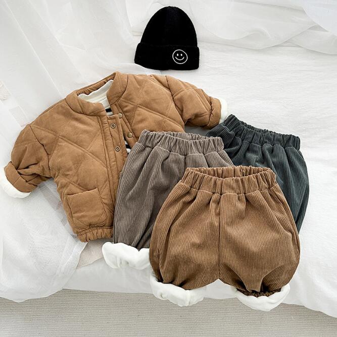 子供服★ボトムス★ズボン★無地★裏起毛★韓国風子供服★ベビー★3色★66-100CM