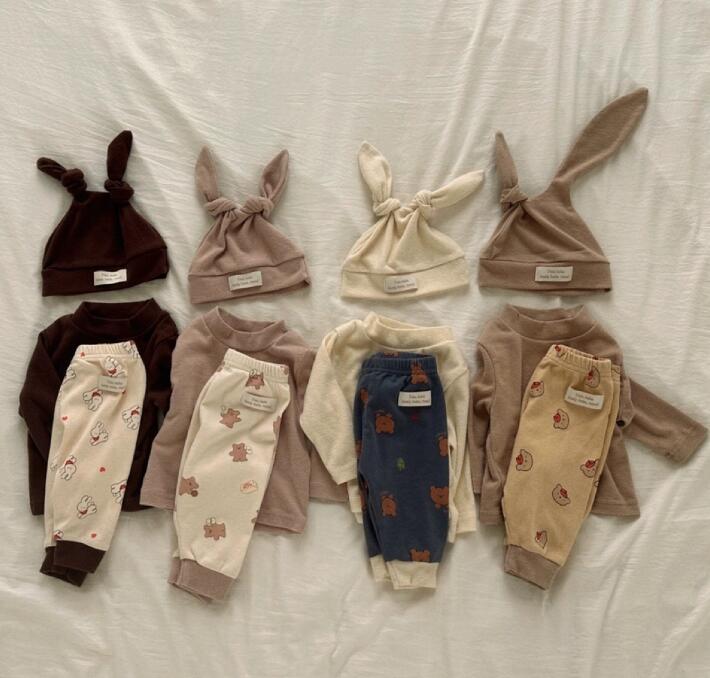 2023★春秋新作★韓国風ベビー服★トップス+ズボン2セット★4色73-100CM