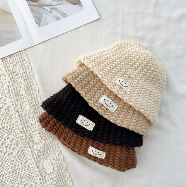 子供用★帽子★バケットハット★キッズ★男女兼用★韓国風★ニット★暖かい★4色