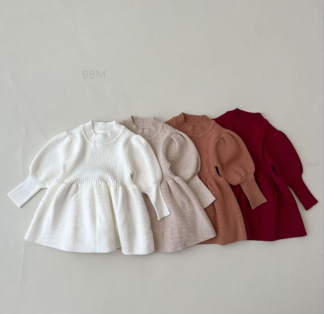 2023★秋冬新作★韓国風子供服★ワンピース★4色73-110CM