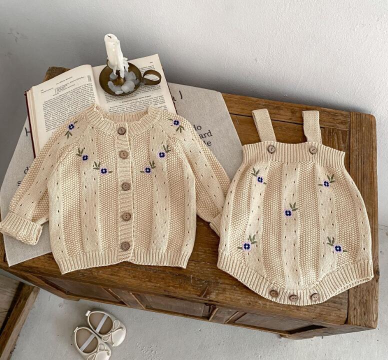 2023秋冬★ベビー服　カーディガン&ロンパース分けて販売★66-100★