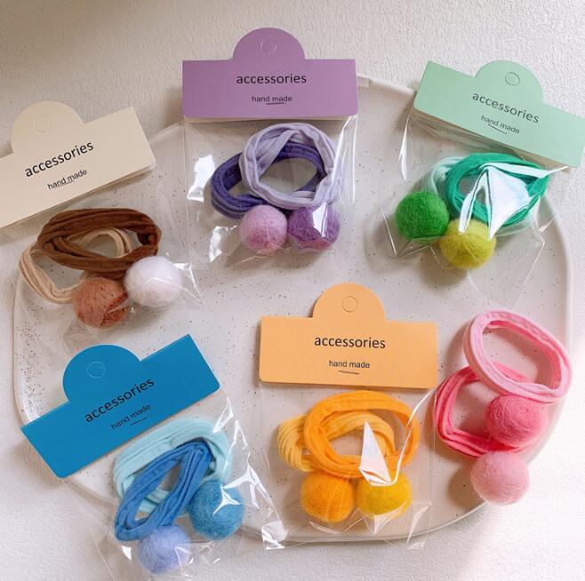 子供用★髪飾り★まとめ髪用★ヘアアクセサリー★キッズ★2枚入り★ヘアゴム★多色