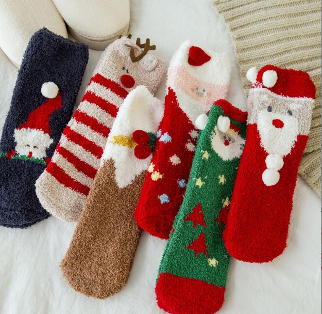 クリスマス★靴下★レデイース★ソックス★大人用★女性用靴下★厚手★多色