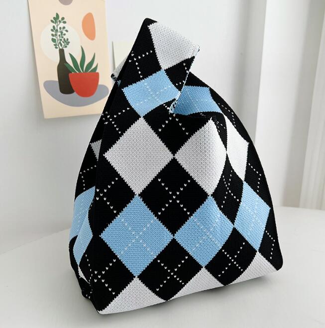 バッグ★レディース★トートバッグ★ハンドバッグ★ニットバッグ★大容量★2色