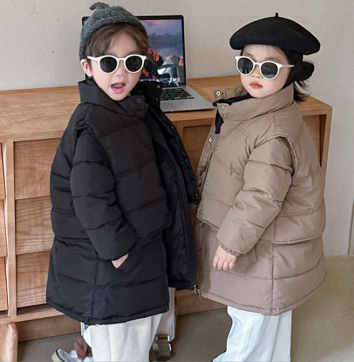 2023★秋冬新作★韓国風子供服★チョッキ+コート2セット★5色90-130CM