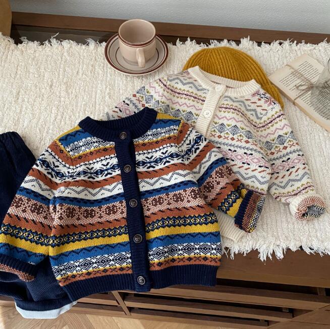 子供服★コート★カーディガン★ニット★韓国風子供服★キッズ★男女兼用★2色★73-120CM