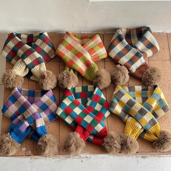 子供用★マフラー★防寒★襟巻き★ネックウォーマー★キッズ★男女兼用★暖かい★6色