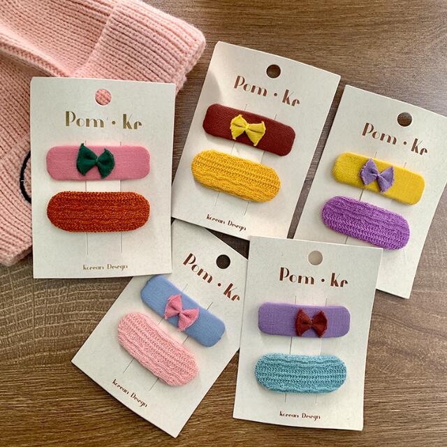 髪飾り★まとめ髪用★ヘアアクセサリー★子供用★キッズ★ヘアピン★2枚入り★多色