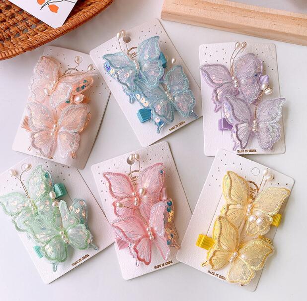新品★子供用★ヘアピン★髪飾り★まとめ髪用★ヘアアクセサリー★韓国風★キッズ★蝶々★多色