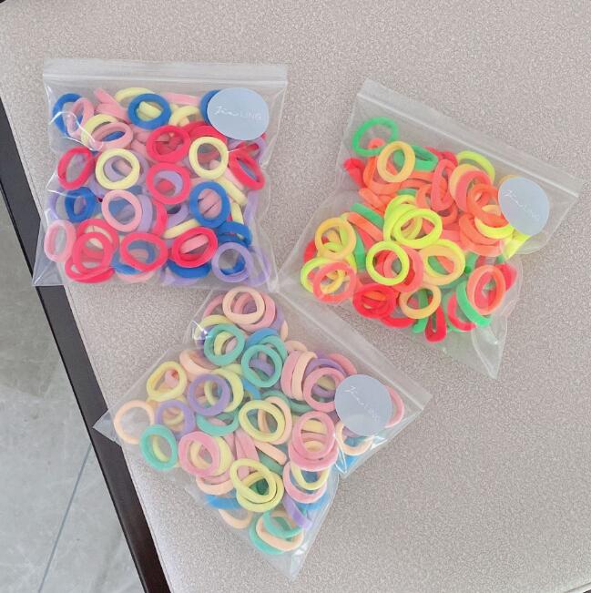 子供用★髪飾り★まとめ髪用★ヘアアクセサリー★100枚入り★可愛い★ヘアゴム★多色