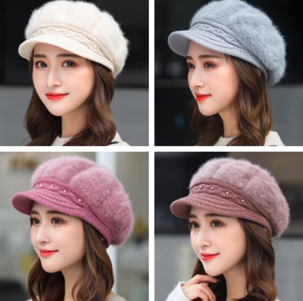 帽子★大人用★キャップ★ニット★ベレー帽★韓国風★レディース★暖かい★7色