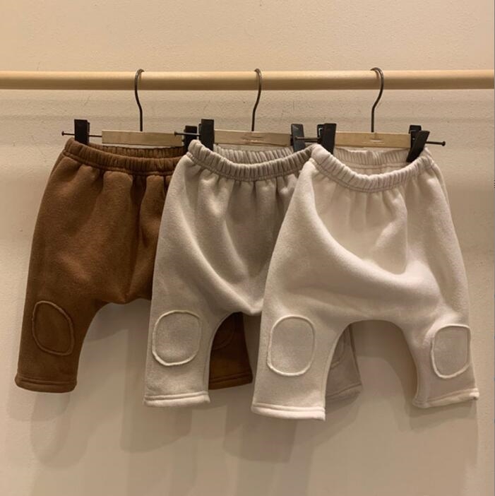 2023★秋冬新作★韓国風ベビー服★ズボン★裏起毛★レギンス★3色70-100CM