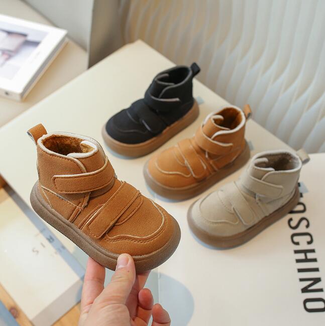 靴★子供靴★キッズ靴★シューズ★キッズ★男女兼用★裏起毛★3色「21-30#」