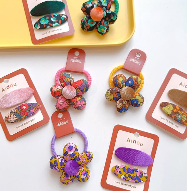 髪飾り★まとめ髪用★ヘアアクセサリー★子供用★キッズ★ヘアピン★ヘアゴム★多色