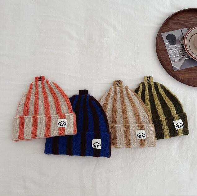 子供用★帽子★キッズ★男女兼用★暖かい★防寒★ニット帽子★4色