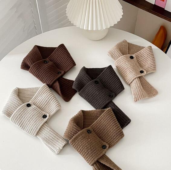 子供用★マフラー★防寒★襟巻き★ネックウォーマー★キッズ★男女兼用★無地★5色