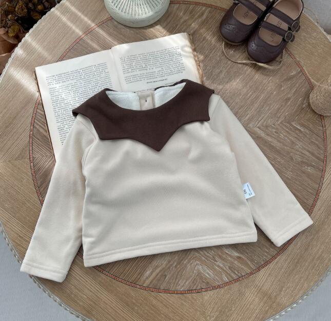 子供服★トップス★裏起毛★カシュクール★韓国風子供服★ベビー★66-90CM