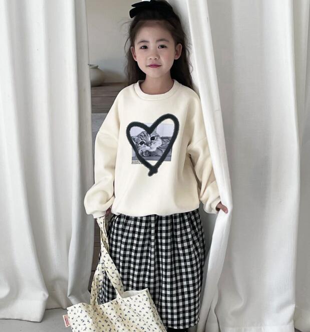 2023★秋冬新作★韓国風子供服★裏起毛★トレーナー★2色90-140CM