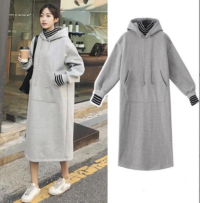 2023★秋冬新作★レディース★裏起毛★ワンピース★2色M-4XL