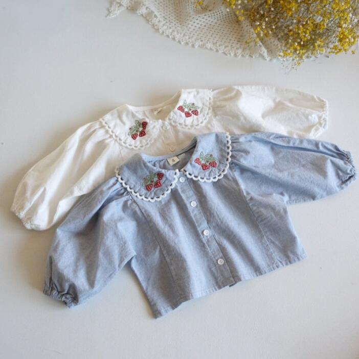 2024★春秋新作★韓国風子供服★シャツ★2色66-100CM