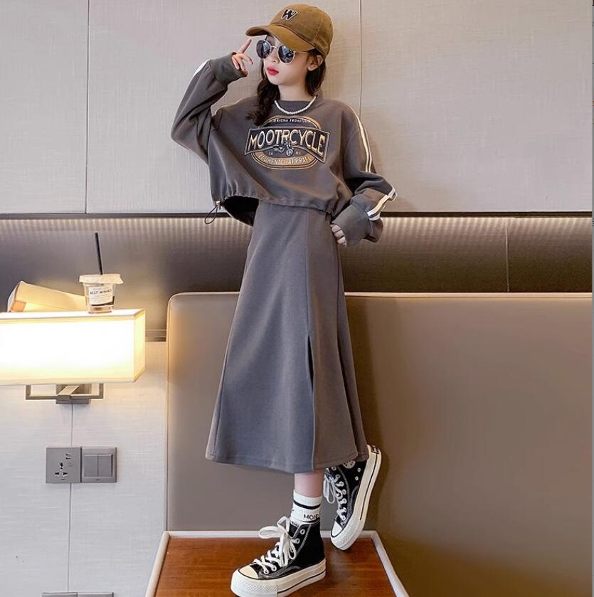 2024★春秋新作★韓国風子供服★トップス+スカート2セット★2色120-170CM