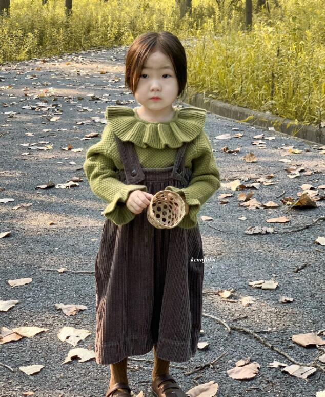 2024新品★子供服 　セーター&サロペット分けて販売★90-140cm★