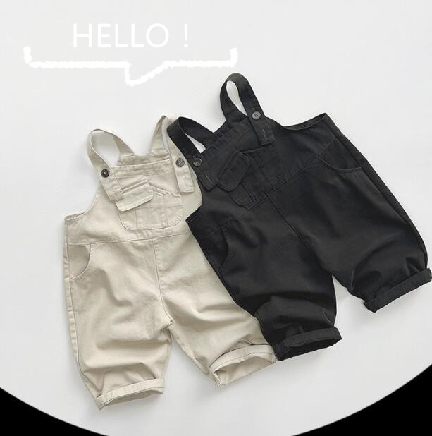 「2024」子供服★サロペット★韓国風子供服★キッズ★男女兼用★無地★2色★80-130CM