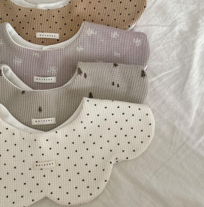 新登場★ベビー涎掛け★棉質　4種★食事用★