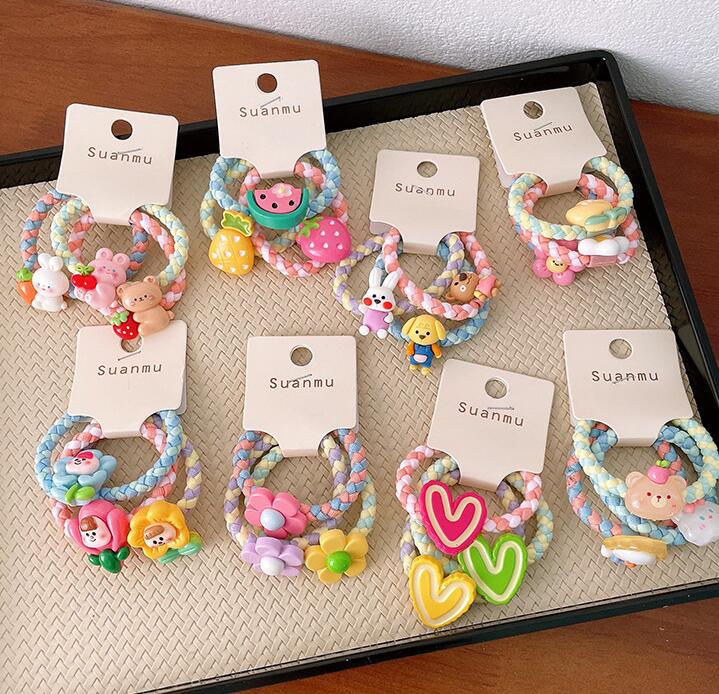 雑貨★子供髪飾り　ヘアバンド　ヘアゴム★アクセサリー　8組選べ★