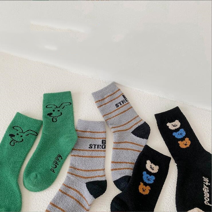 2024★秋冬新作★可愛い★ソックス★子供靴下★1セット=3点★M-XL