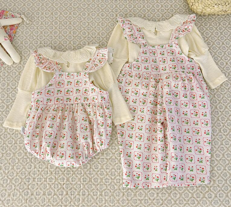 2024年新★子供服　トップス+ロンパース/サロペット　セット★73-100cm★