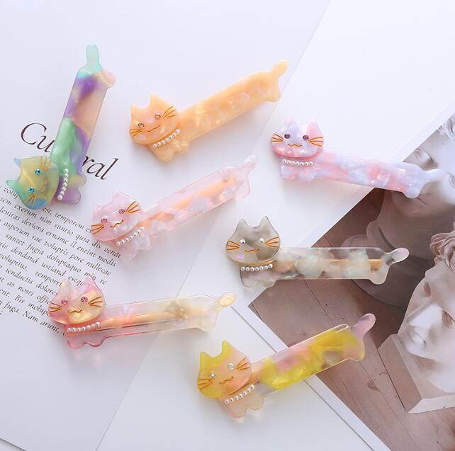 髪飾り★まとめ髪用★ヘアアクセサリー★ヘアピン★女の子★可愛い★猫★多色