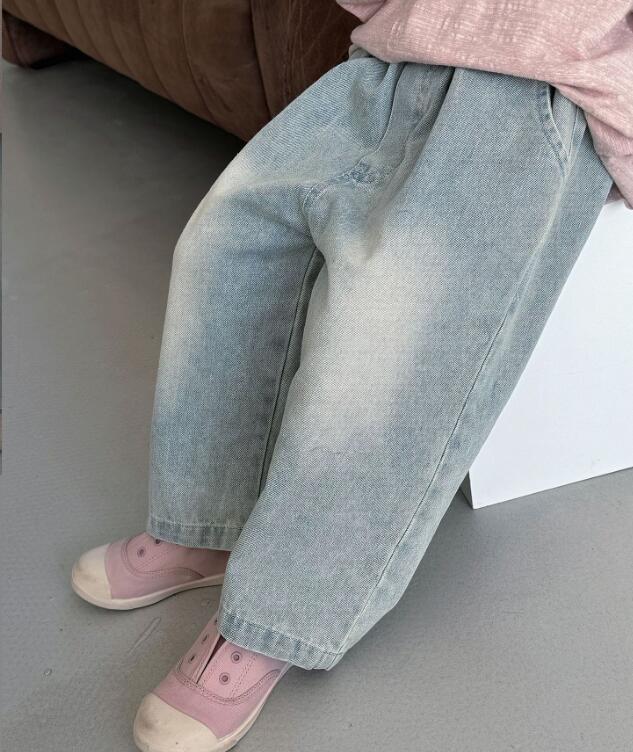 2024★春秋新作★韓国風子供服★ジーンズ★90-140CM