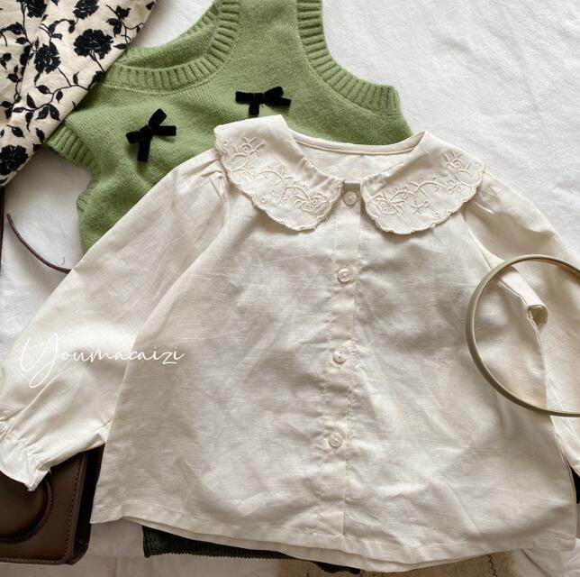 「2024」子供服★シャツ★長袖シャツ★韓国風子供服★キッズ女の子★80-130CM