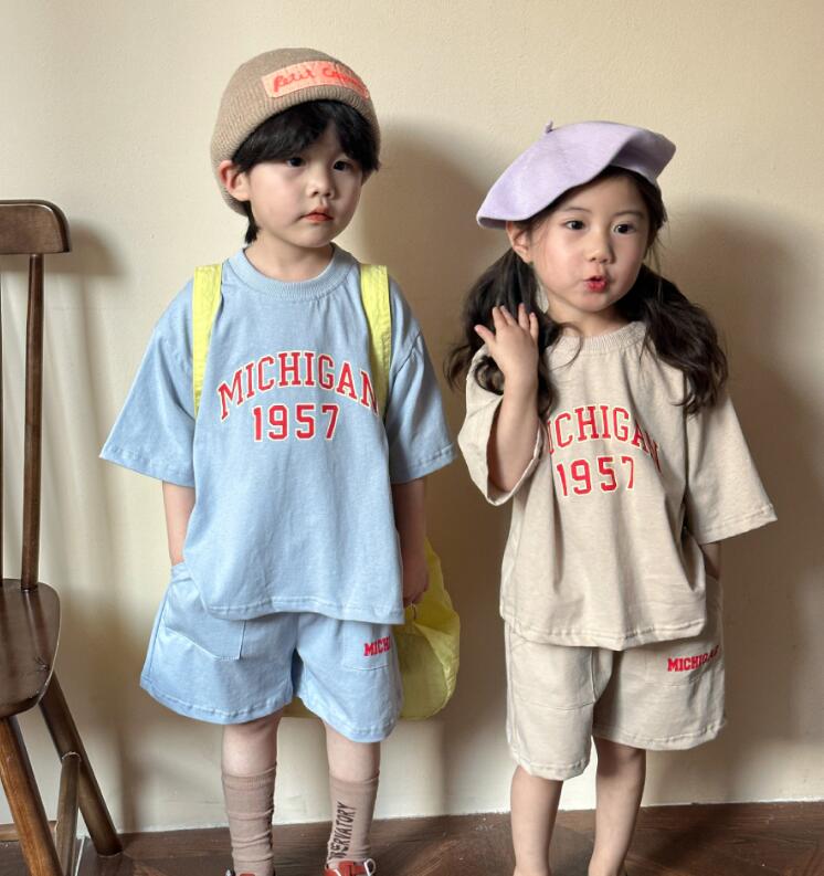 2024★春夏新作★韓国風子供服★トップス+ズボン★2色80-150CM