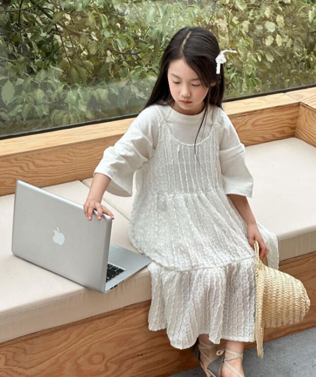 2024新品★子供服 　吊りワンピース★90-140cm★