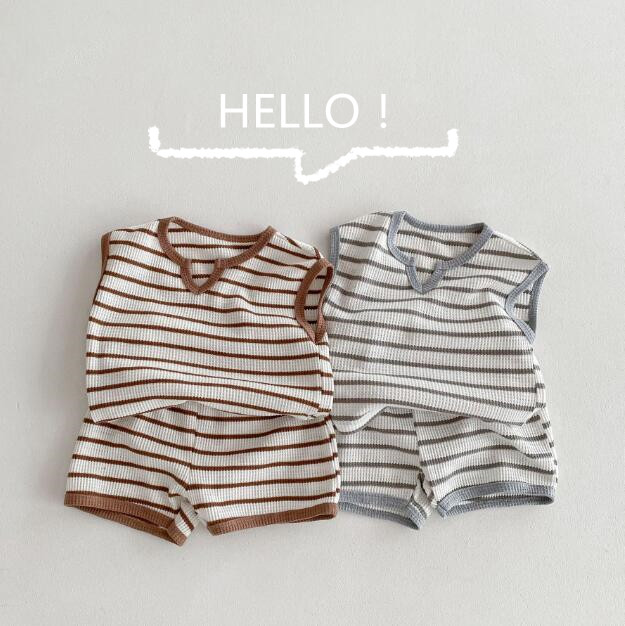 「2024」子供服★トップス+パンツ★セットアップ★キッズ★男女兼用★2色★80-130CM