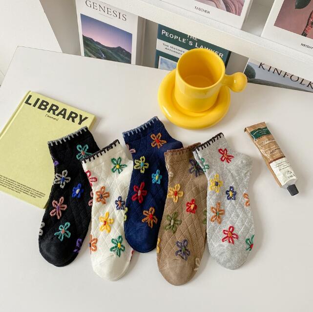 靴下★レディース★ソックス★大人用★女性用靴下★花柄★可愛い★多色