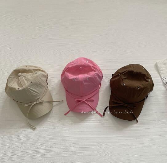 「2024」子供用/大人用★帽子★キッズ★キャップ★親子★野球帽★蝶結び★速乾★8色