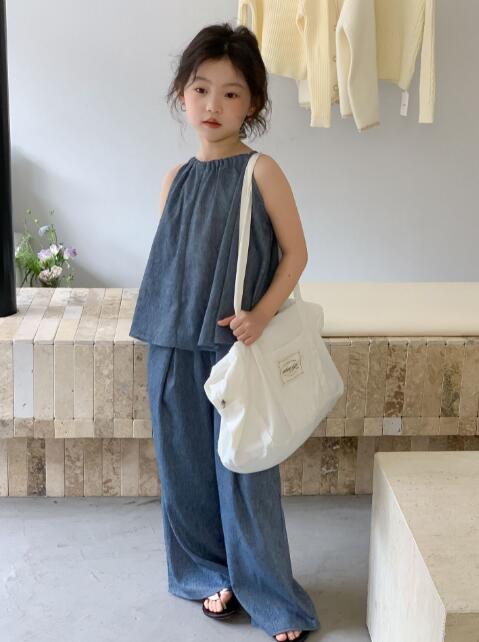 2024夏新品★子供服 　トップス+ズボン　セット★90-150cm★