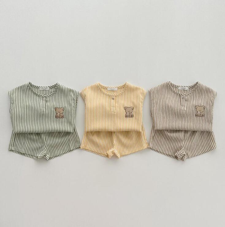 2024★春夏新作★韓国風子供服★トップス+ズボン2セット★3色80-130CM