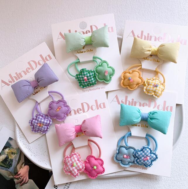 髪飾り★まとめ髪用★ヘアアクセサリー★子供用★ヘアゴム★2枚入り★可愛い