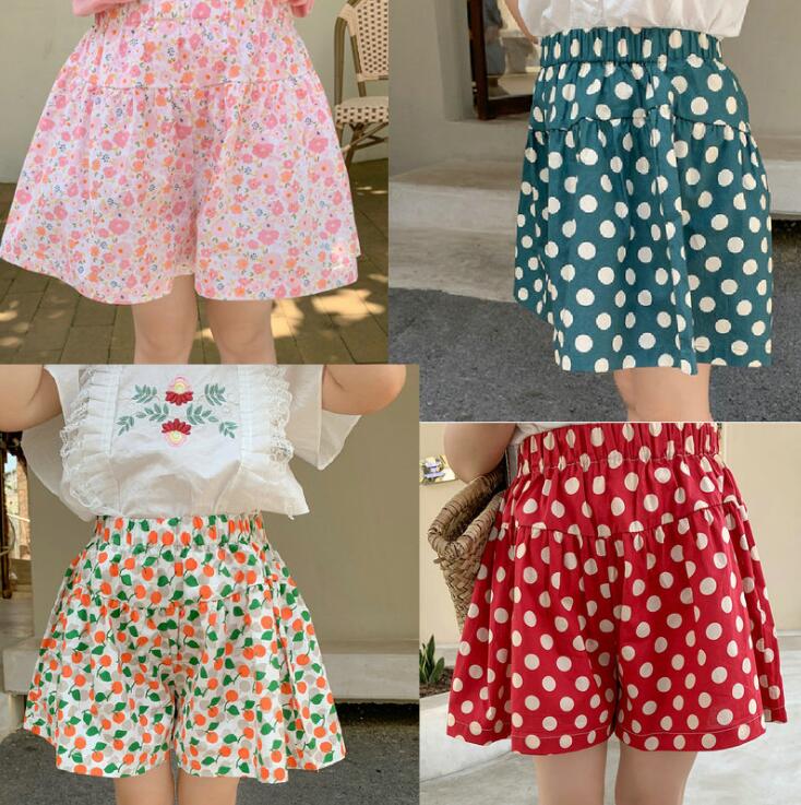 2024★春夏新作★韓国風子供服★ズボン★カジュアル★花柄★水玉★4色7-15