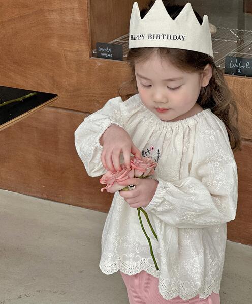 「2024」子供服★トップス★長袖シャツ★韓国風子供服★キッズ女の子★80-130CM