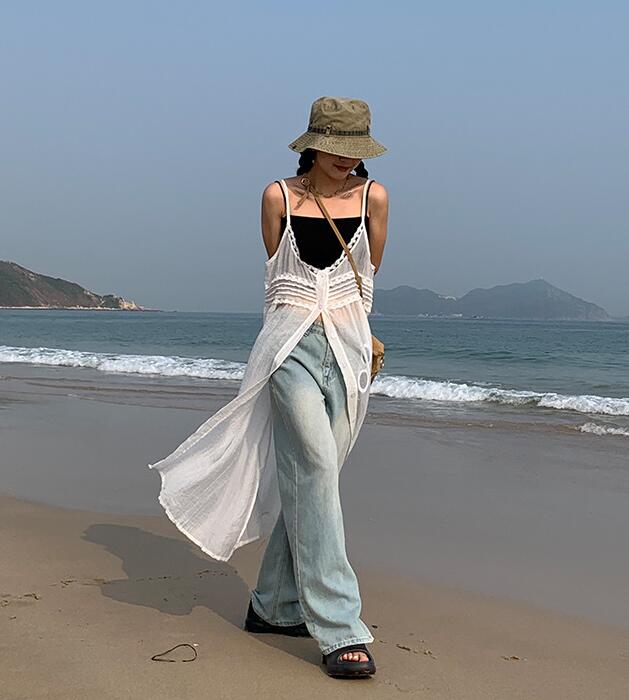 2024夏新型★レディース服　レースブラウス★