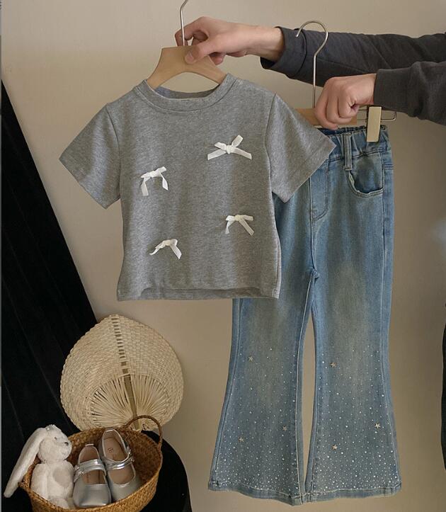2024★春夏新作★韓国風子供服★Tシャツ★ジーンズ★分けて販売★90-140CM